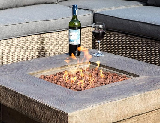 Stanbroil Lava Rock Granules, Decorative Landscaping for Fire Bowls, Fire Pits, Gas Log Sets, Indoor or Outdoor Fireplaces - 10 Pounds(1 1/5" - 2")