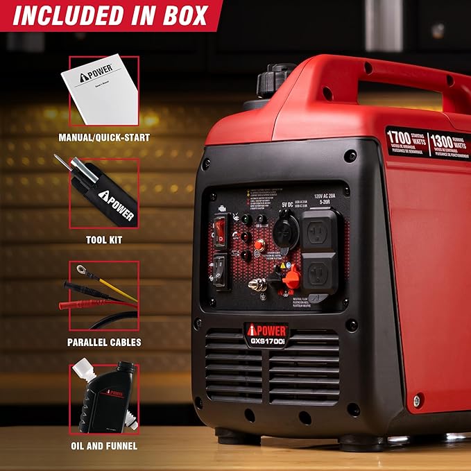 A-iPower 7600-Watt Dual Fuel Inverter Generator Remote Start, Power Supplies with 322cc OHV Engine, CO Sencsor, Gas and Propane Powered, for Backup Home Use, Tailgating, RV, Power Outages(GXS7600iRD)