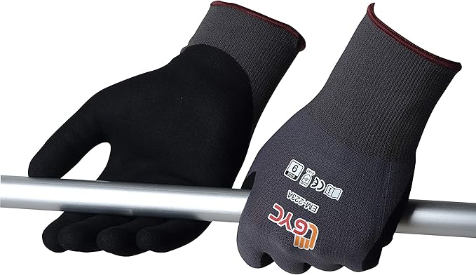 GYC Gloves, Sanitized, DIY Gardening, Food Contact ECO Micro Finish Safety Work Gloves - 10 Pairs Pack - General Work Glove, Comfortable Grip, Anti-Slip (EM-223A / SIZE 11 - XX-Large)
