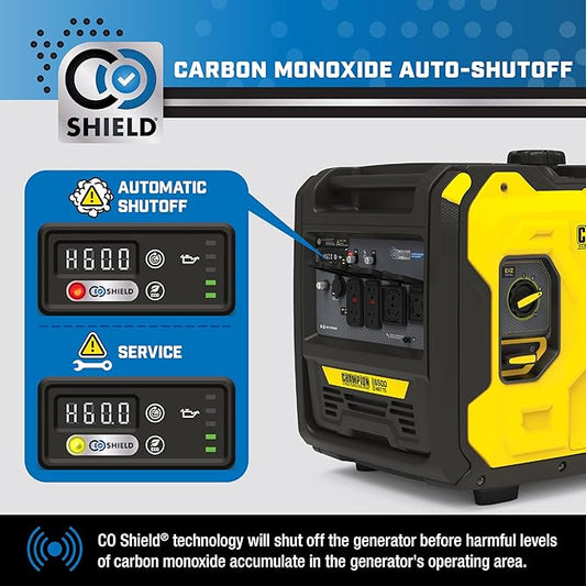 Champion Power Equipment 6500-Watt RV Ready Portable Inverter Generator with Quiet Technology and CO Shield