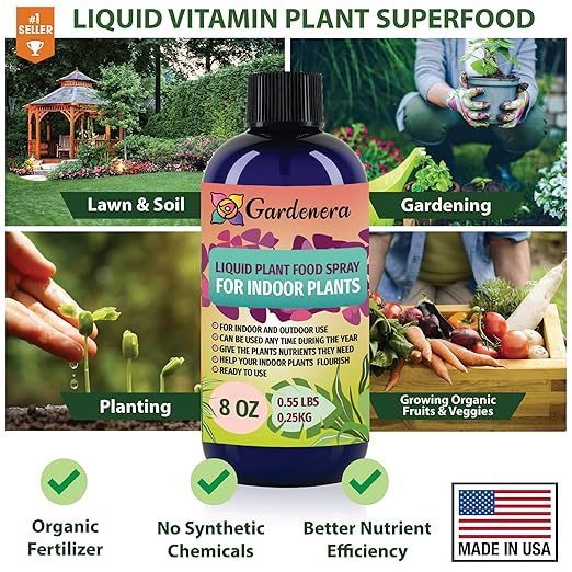 Gardenera Plant Growth Superfood for Hoya Plants with 18 Essential Vitamins & Minerals - Organic Plant Food Fertilizer - Micro-Fungi and Bio-Organisms for Hoya Plant Care & Growth Enhancement - 8oz