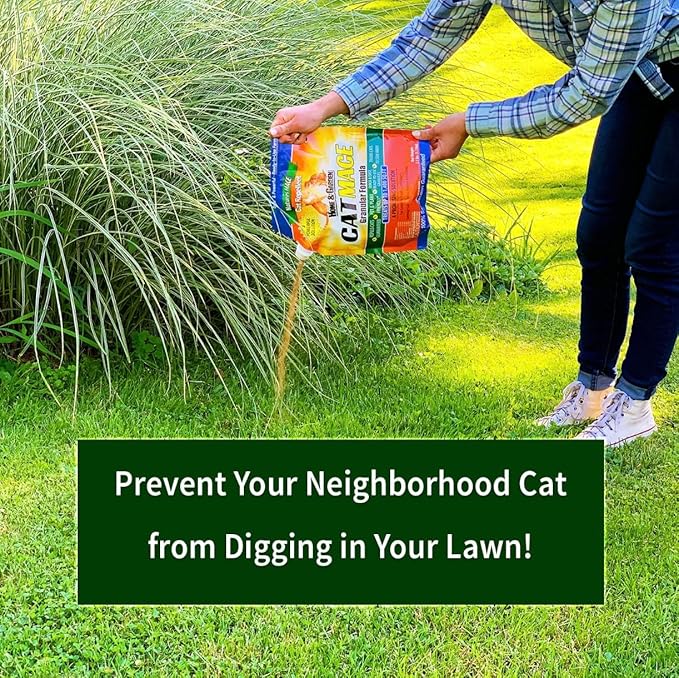 Nature's Mace Cat Mace, Cat Repellent Outdoor Granular, Deterrent, Stop Cats, Keep Cats Away, for Yard, Garden, Anti Cat Pee, No-Dig, Training Tool, 6 lb, Safe to Use Around People, Pets, Plants
