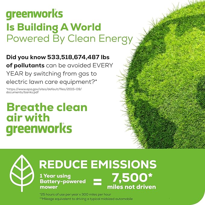 Greenworks 80V 21" Brushless Cordless (Self-Propelled) Lawn Mower (75+ Compatible Tools), 4.0Ah Battery and 60 Minute Rapid Charger Included