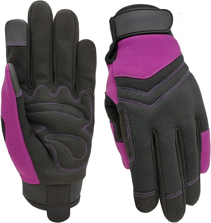 Thorn Proof&Puncture Resistant Gardening Gloves with Grip,Garden Glove for Women, Leather Yard Work Gifts
