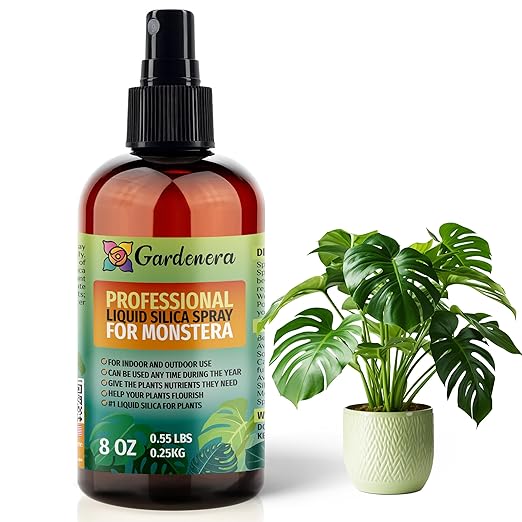 𝐒𝐔𝐏𝐄𝐑𝐈𝐎𝐑 Liquid Silica Boost Fertilizer and Supplement Spray for Monstera Plants – Pre-Mixed, Ready-to-Use Liquid Silicon Plant Superfood Mist for Indoor & Outdoor Plants – 8oz