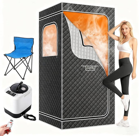 PeakPursuit Sauna Box,Portable Sauna for Home with 4L 1500W Steamer,Portable Steam Sauna Tent with 600D Oxford，Explosion Zroof Zip,71”×36”×36” for Indoor, Outdoor, Gym