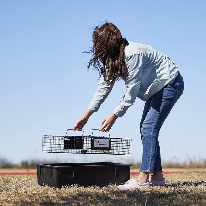 Rugged Ranch 4‑Pack Ratinator Multi‑Catch Rat Trap, Wire Cage, 26.5"x16.5"x6" Each - Live Catch‑and‑Release, 2‑Door Humane Rodent Control, No‑Poison Outdoor Use