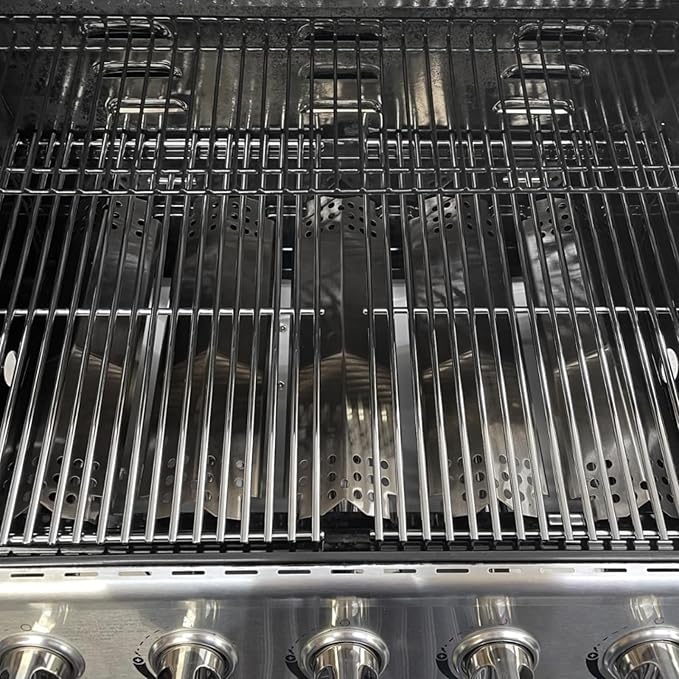 WEBROIL Replacement Grill Parts for Home Depot Nexgrill 5 Burner 720-0888A 720-0888 720-0888N 720-0888S,Cooking Grates & Heat Plates for Nexgrill 4 Burner 720-0830 720-0830HM 720-0830H,Stainless Steel