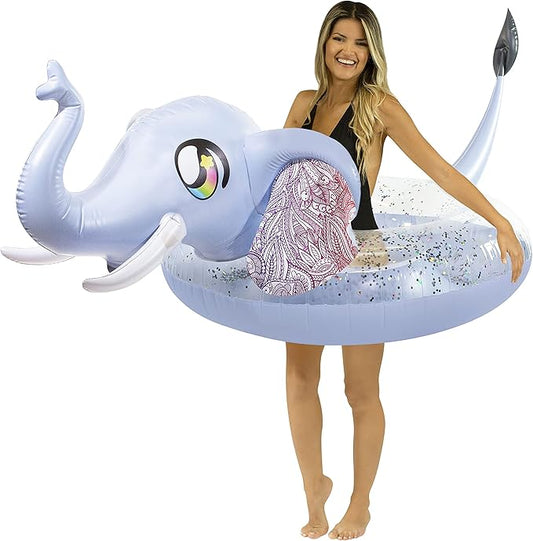 PoolCandy Inflatable Animal Pool Tubes & Swim Rings