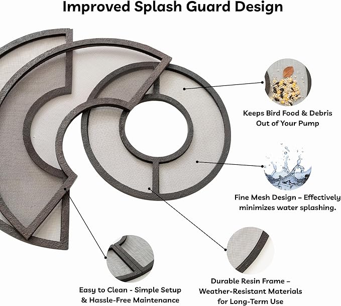XBrand 3-Tier Water Fountain w/Pump & Pineapple Top, 51 Inch Tall, Brown, Large Outdoor Freestanding Waterfall Decor for Porch, Lawn and Garden