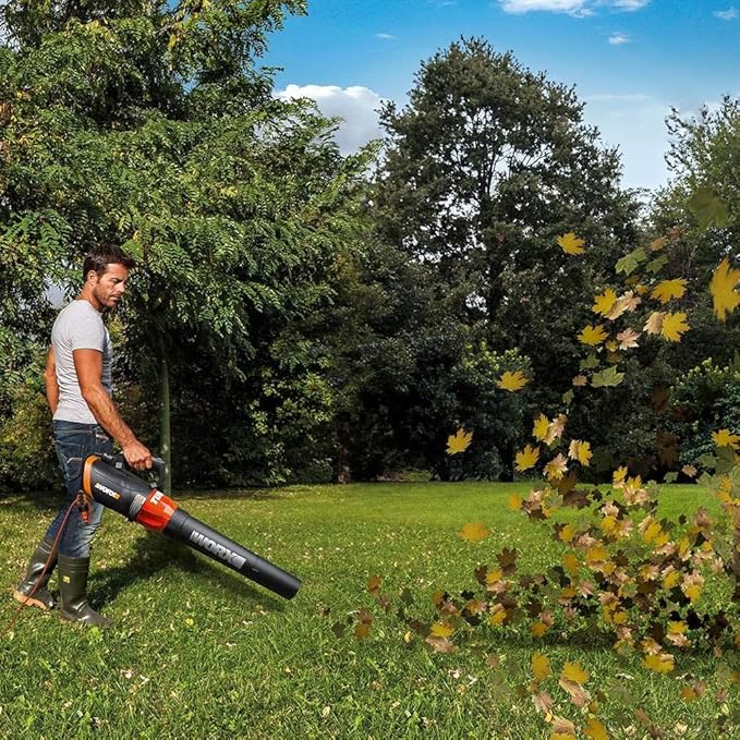 WORX WG520 12 Amp Turbine 600 Electric Leaf Blower