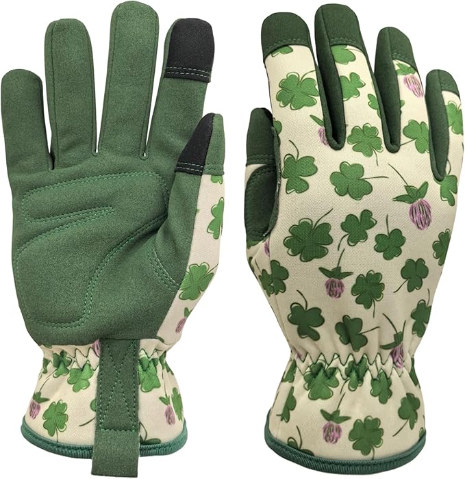 Thorn Proof&Puncture Resistant Gardening Gloves with Grip,Garden Glove for Women, Leather Yard Work Gifts