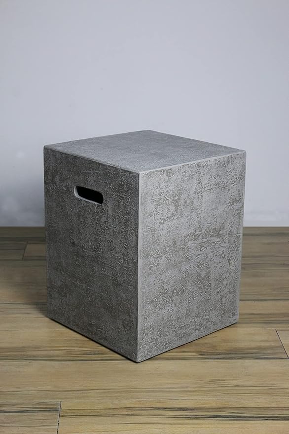 Elementi Rectangular Outdoor Propane Fire Pit Table, Propane Firepit Table for Outside Patio Includes Canvas Cover & Lava Rocks, Outdoor Fireplace for Backyard Fire Pits & Outdoor Fireplaces