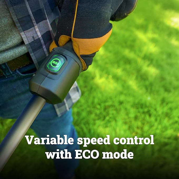 WORX Cordless String Trimmer, 20V 13''-15'' Weed Wracker with Brushless Motor 2.0, 21 cc Gas Equivalent, Quick-Line Reloading, Includes 20V 5.0 Ah PowerShare Pro Battery and Charger, PowerShare
