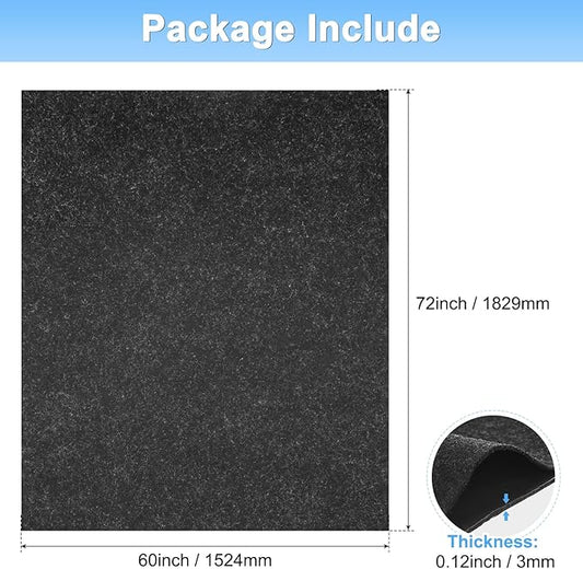 Outdoor Storage Shed Mat, 6 x 5 FT Garage Floor Mats with Reusable, Washable, Non Slip, Durable for Protects Garage Floors/Driveways/Entrance Doors/Deck [Gray]