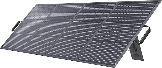 200W Portable Solar Panel with Kickstand, Foldable & Durable, 23.5% High Efficiency, Waterproof IP68 for Power Station Off Grid Outdoor Adventures Camping RV Road Trip Home (PV200)