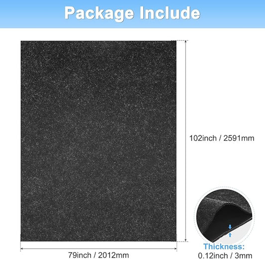 Outdoor Storage Shed Mat, 8.5 x 6.6 FT Garage Floor Mats with Reusable, Washable, Non Slip, Durable for Protects Garage Floors/Driveways/Entrance Doors/Deck [Gray]