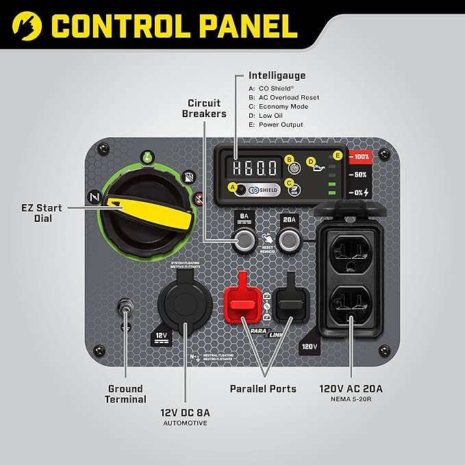Champion Power Equipment 3500-Watt Portable Inverter Generator with Quiet Technology and CO Shield