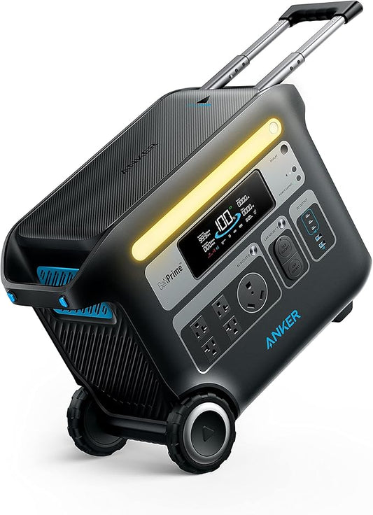 Anker SOLIX F2000 Portable Power Station, Powerhouse 767, 2400W Solar Generator, GaNPrime Battery Generators for Home Use, LiFePO4 Power Station for Outdoor Camping, and RVs (Solar Panel Optional)