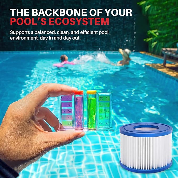 LifeSupplyUSA Replacement Pool Spa Filter Compatible with Bestway VI (12)