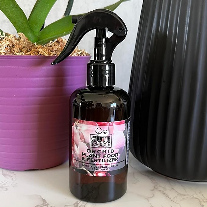Cute Farms Orchid Plant Food Fertilizer Mist (Two - 8 oz. Spray Bottles)