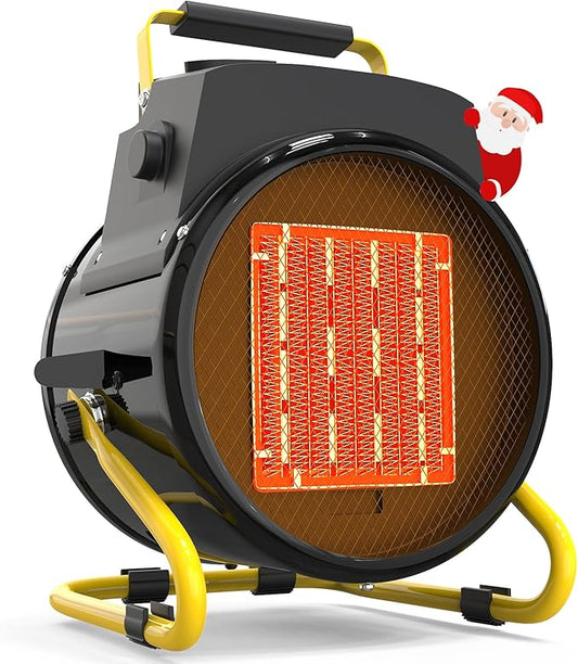 Outdoor Heater for Patio, 1500W Electric Garage Outdoor Heaters with 3 Modes, 3s Fast Heating, with Overheat Protection, Electric Space Heaters for Patio, Garage, Greenhouse, Office