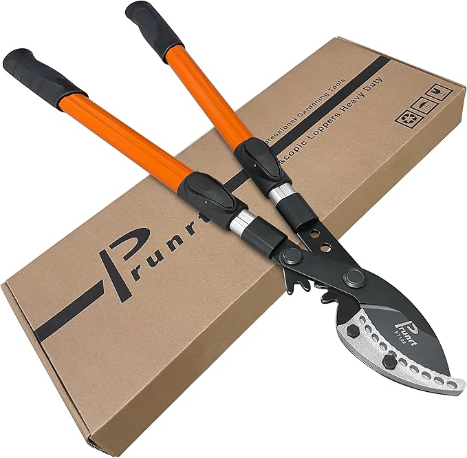 Prunrt Loppers for Tree Trimming Heavy Duty, 26-40 Inch Handle Telescopic Tree Trimmer, Sync Drive Leverage Pruner, 2 Inch Branch Cutter