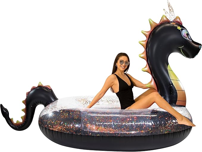 Poolcandy Gigantic Inflatable 2 to 3 Person Pool, Beach, and Lake Swim rafts