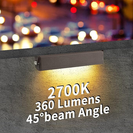 8-Packs 3W 7 Inch LED Hardscape Paver Lighting,12V AC/DC Low Voltage Retaining Wall Lights,LED Landscape Lighting,2700K Soft White Outdoor Step Light,50,000 Hours Lifespan