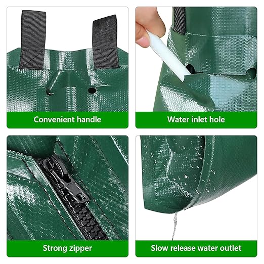 3 Pack Tree Watering Bags 20 Gallon – Slow Release Drip Irrigation for Trees, PVC Tree Watering Bag for New & Established Trees, Deep Watering in 5–8 Hours, Ideal for Fruit Trees & Young Saplings