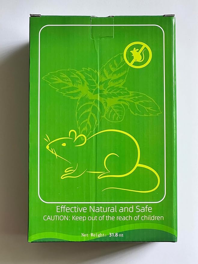 36 PCS Mouse Repellent for Outdoor, Natural Keep Rodent,Mice, Rat, Away Deterrent with Long-Lasting Protection for Home, Car, Garage, Safe for Family & Pets
