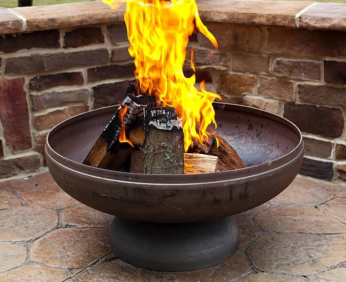 Patriot Fire Pit – Ohio Flame Wood Burning Outdoor Fire Pit - 36" Diameter (Made in USA)