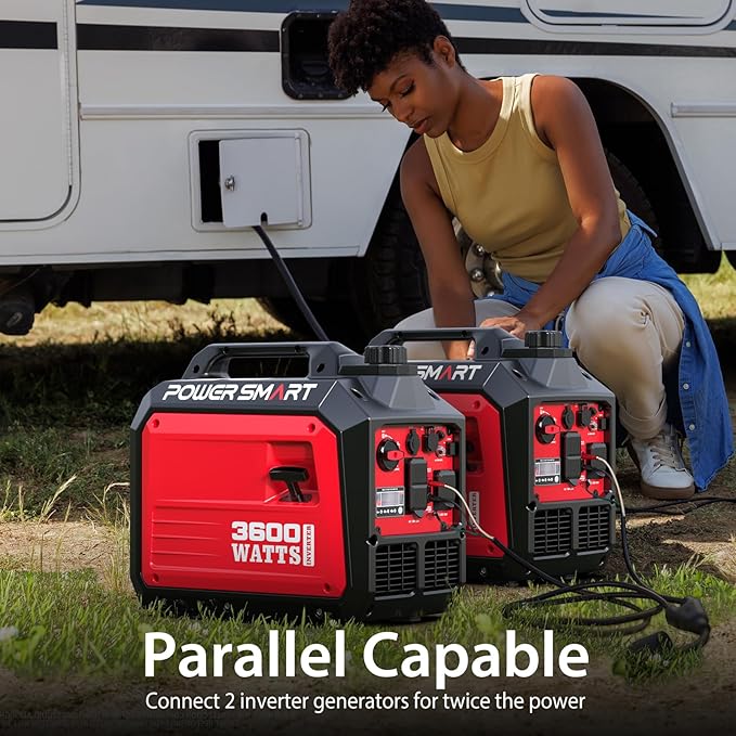 PowerSmart 3600-Watt Portable Inverter Generator with Super Quiet, 30 amp for RV-Ready