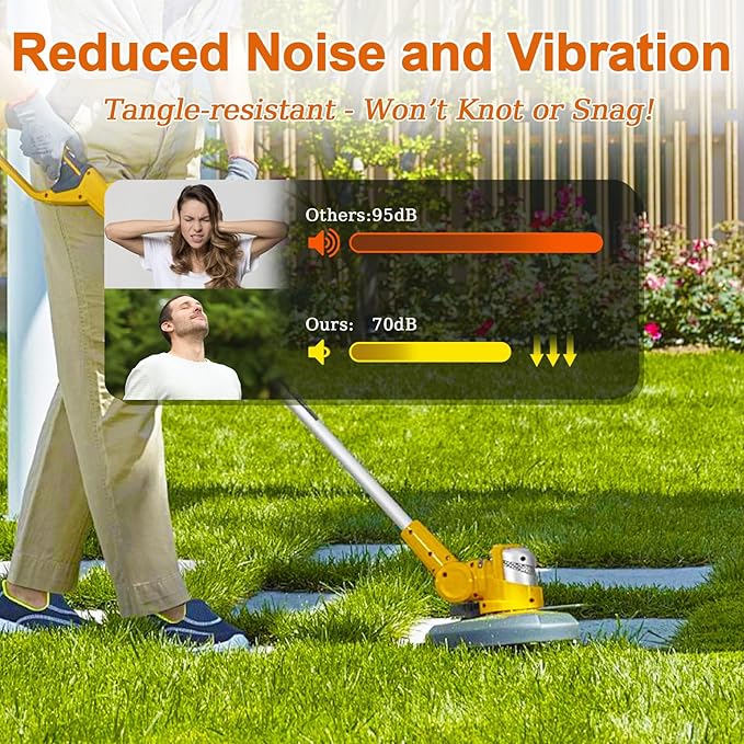COSY GARDEN TOOLS String Trimmer Line, Commercial Grade Orange Pentagon Weed Eater String, Premium Nylon Universal 0.080" Diameter x 1LB, by 525 Foot