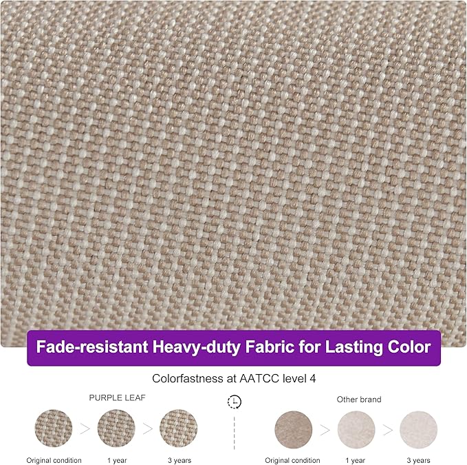 PURPLE LEAF 10' X 13' Double Top Cantilever Patio Umbrella Deluxe Large Outdoor Umbrella Rectangle Offset Umbrella with Fade Resistance for Garden Deck Pool Patio, Sand Dune