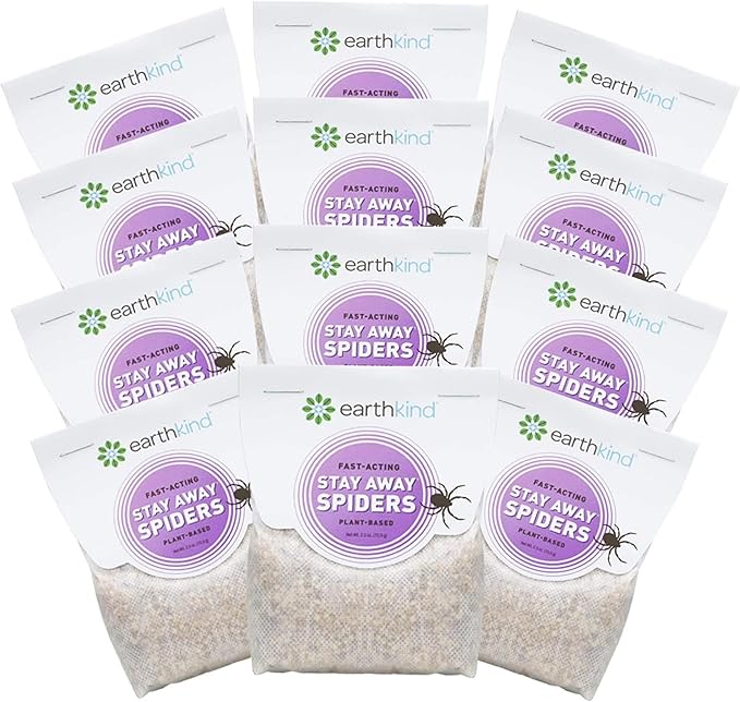 Stay Away Spiders Deterrent Pouches - Indoor Spider Deterrent for Attic, Crawl Space, Window Sill & More - with Plant-Based Ingredients & Essential Oils - 12-Pack