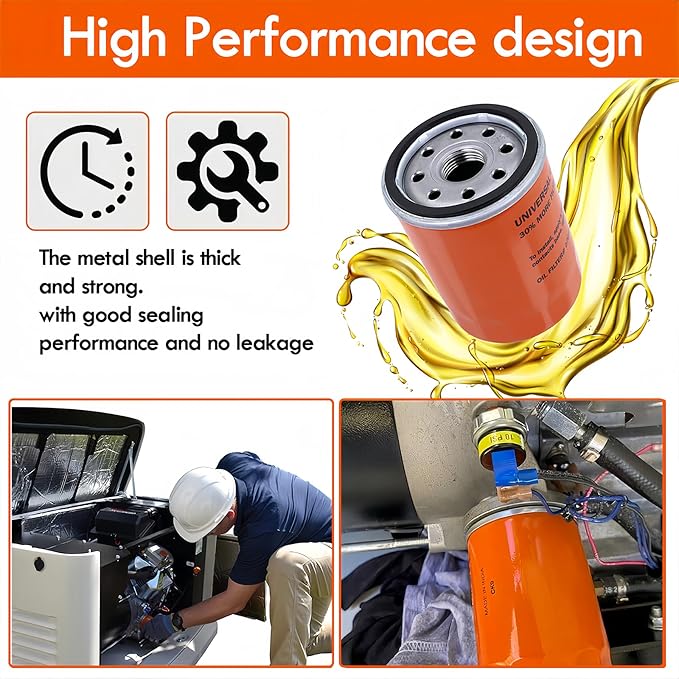 6485 Maintenance Kit for 16-26kW Air Cooled Standby Generators (999cc Engine) | Scheduled Maintenance Value Pack with 070185E Oil Filter, 0J8478S Air Filter, RC12YC Spark Plugs | 1-Year Warranty