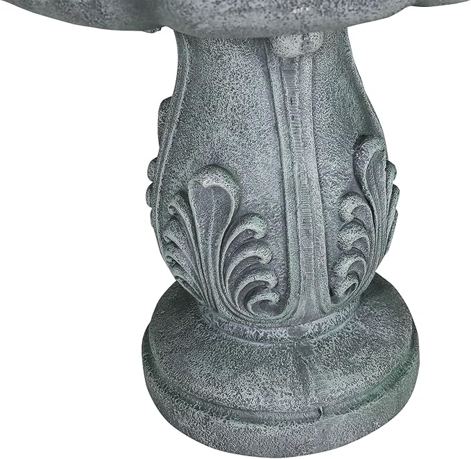 ourrco 48" H Elegant Water Fountain Outdoor Garden - Decorative Water Fountain Outdoor with Intricate Design for Patio, Backyard, Lawn, Outside Decor