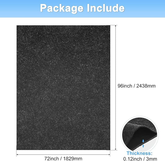 Outdoor Storage Shed Mat, 8 x 6 FT Garage Floor Mats with Reusable, Washable, Non Slip, Durable for Protects Garage Floors/Driveways/Entrance Doors/Deck [Gray]