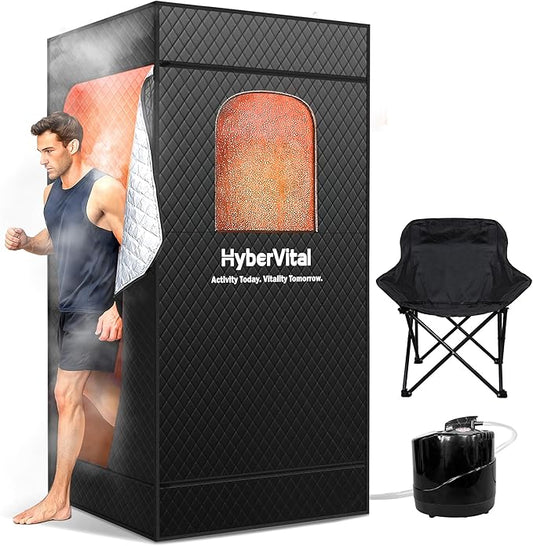 Sauna Box, Portable Sauna for Home, Large Sauna Tent with 3.0L Steamer for Full Body SPA, Easy Assembly Quick Heat-Up Sauna Experience