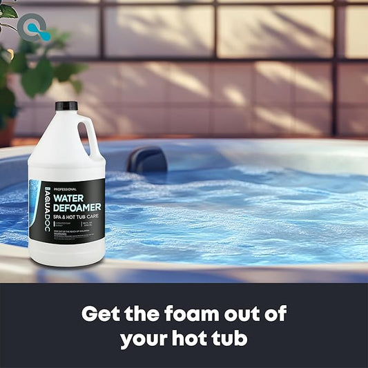 Hot Tub Defoamer - Spa Defoamer for Hot Tub Owners 128oz, Spa Anti Foam to Keep Foam Down, Hot Tub Chemicals Made in USA - AquaDoc