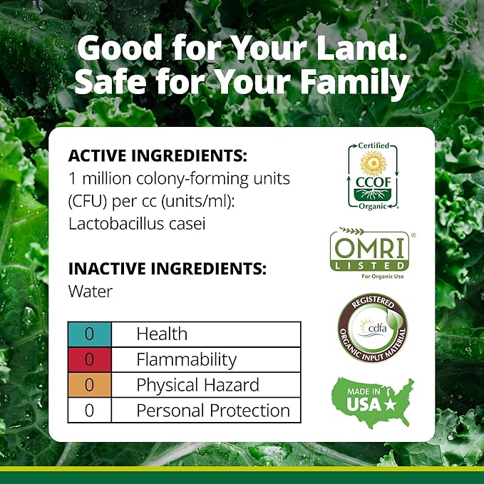 TeraGanix EM-1 Plant Growth, Microbial Inoculant Concentrate, ﻿Root Enhancer, Liquid Probiotic for Soils & Plants, Seed Germination, Soil Conditioner, Garden, ﻿Hydroponics, Lawn Care (32 fl oz)