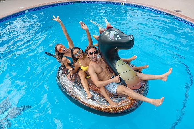Poolcandy Gigantic Inflatable 2 to 3 Person Pool, Beach, and Lake Swim rafts