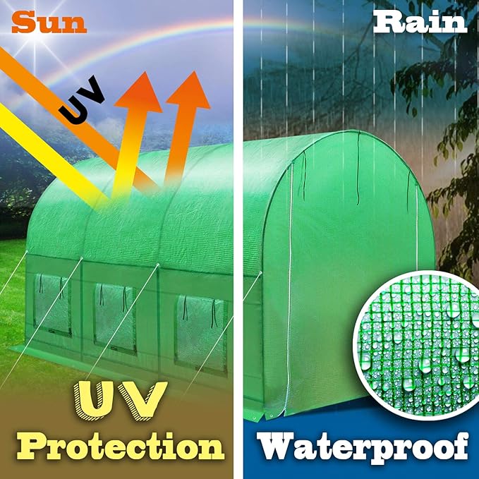 BenefitUSA Replacement Cover for Greenhouse (16'x7'x7')