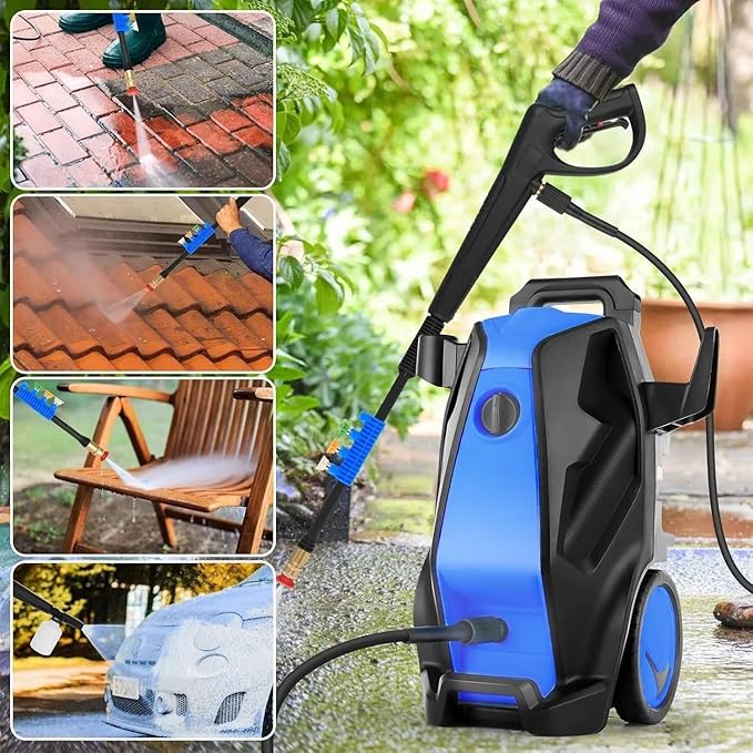 Imdot Pressure Cleaner, Heavy Duty Power Cleaner with Foam Cannon, 4 Nozzle Tips,33FT Hose and Soap Bottle for Home/Cars/Driveways/Patios/Decks/Fences