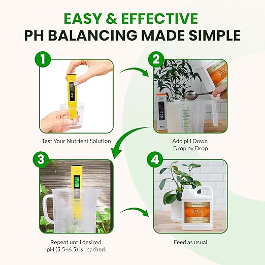 Humboldts Secret pH Down for Plants | Liquid pH Adjuster and Balancer for Soil Coco Hydroponics | Concentrated Phosphoric Acid Solution Supporting Nutrient Uptake and Strong Growth | 32 Ounce