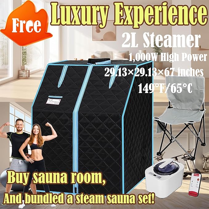 LTCCDSS Outdoor Ceramic Sauna 1 Person, Mahogany Far Infrared Sauna, Low EMF Sauna Room for Home, Chromotherapys | Bluetooth Speakers | Mahogany West African (45.7 * 39.4 * 79.5 inch)