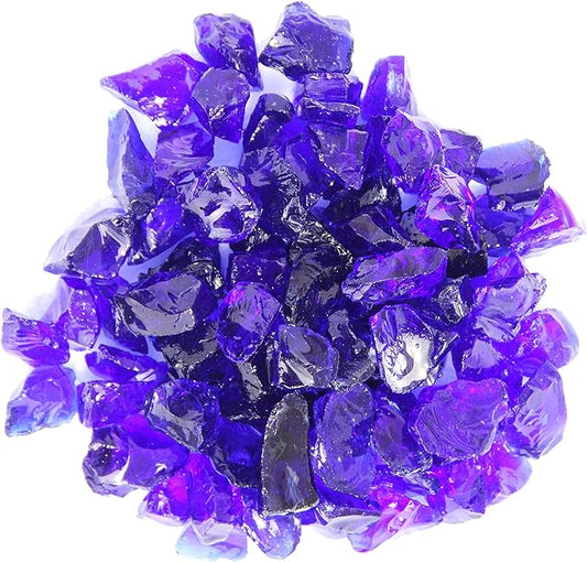 AZ Patio Firepit Recycled Glass, 20 lb, Cobolt Blue