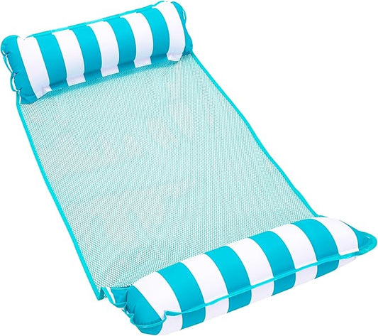 Aqua 4-in-1 Monterey Hammock Pool Float & Water Hammocks, 1-2-3-4 Multipacks – Multiple Colors/Styles – for Adults and Kids Floating