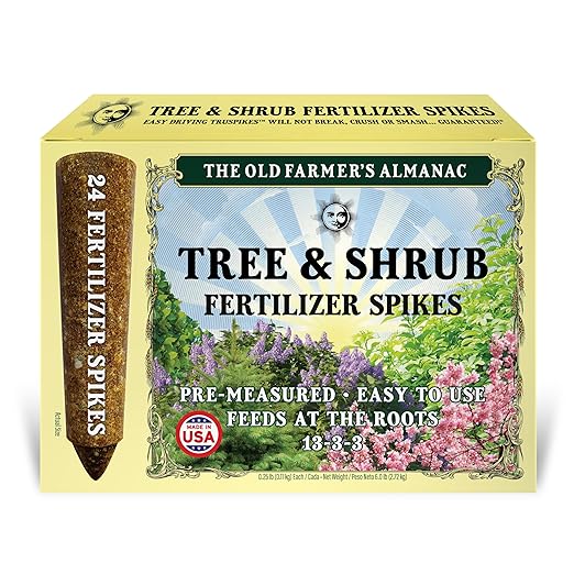 The Old Farmer's Almanac Tree & Shrub Fertilizer Spikes (Box of 24 Spikes - 6 Lbs) (OFA-FS1333-24)